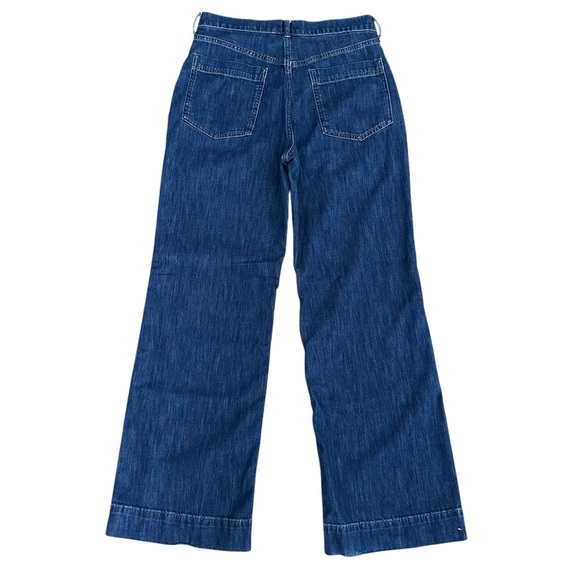 J. CREW Denim Wide Leg Trouser Jeans Elevated Casual Retro 70s Style BL905 Sz 28 - Picture 6 of 12